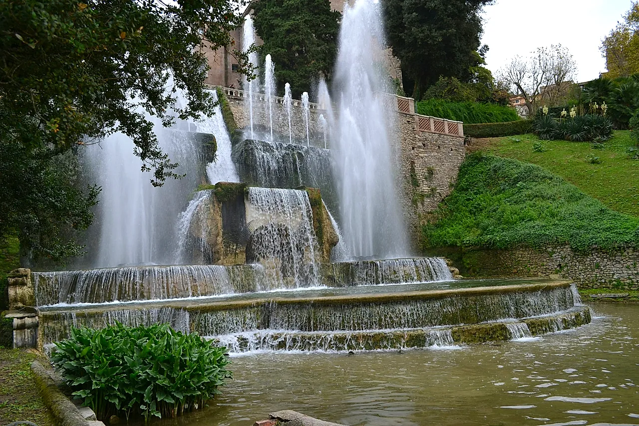 La Fontana dell'Organo con i suoi getti d'acqua, Villa d'Este