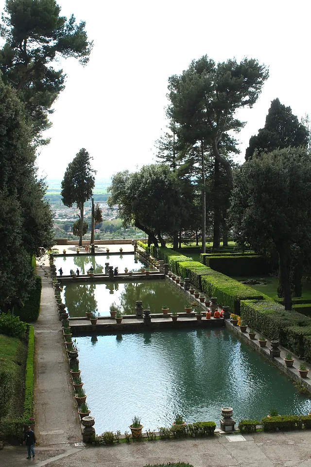 The fish ponds and gardens of Villa d'Este