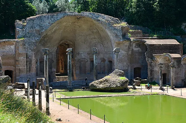 The Serapeum, the vaulted banquet hall at the end of the Canopus, Hadrian's Villa