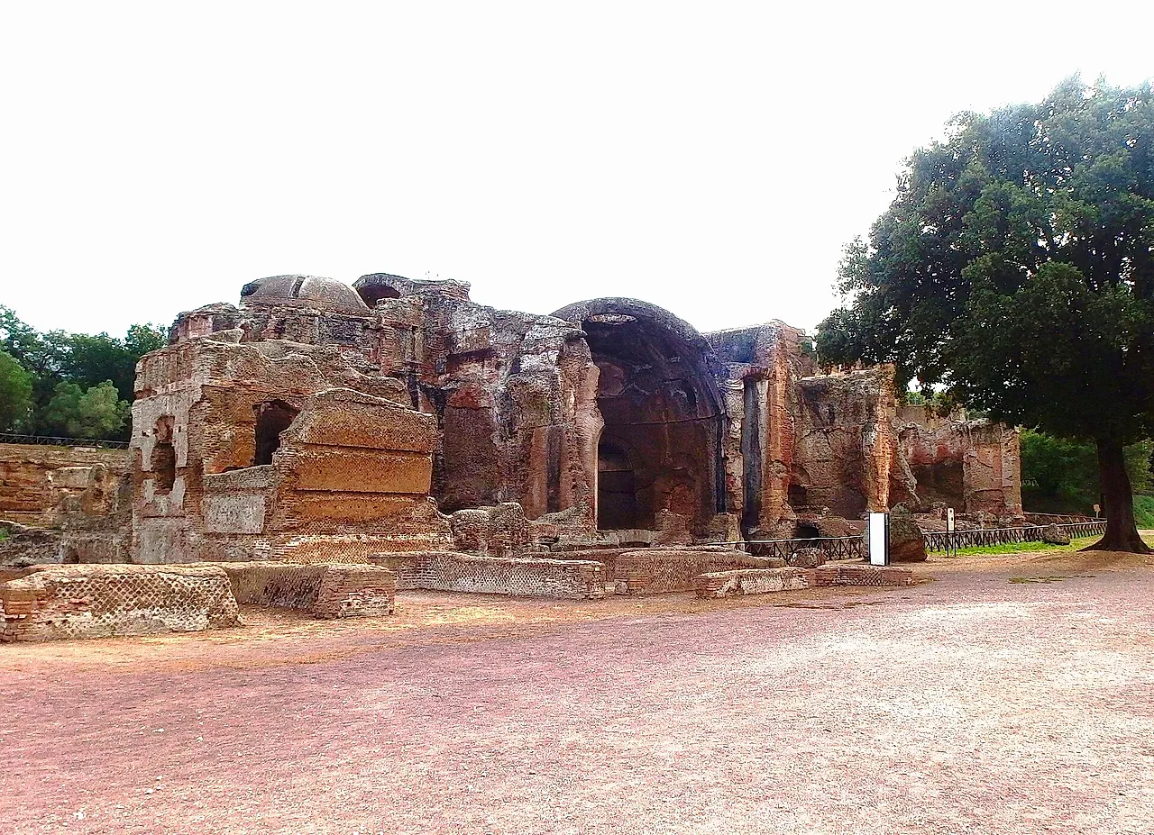The Grandi Terme (Great Baths) ruins at Hadrian's Villa, Tivoli