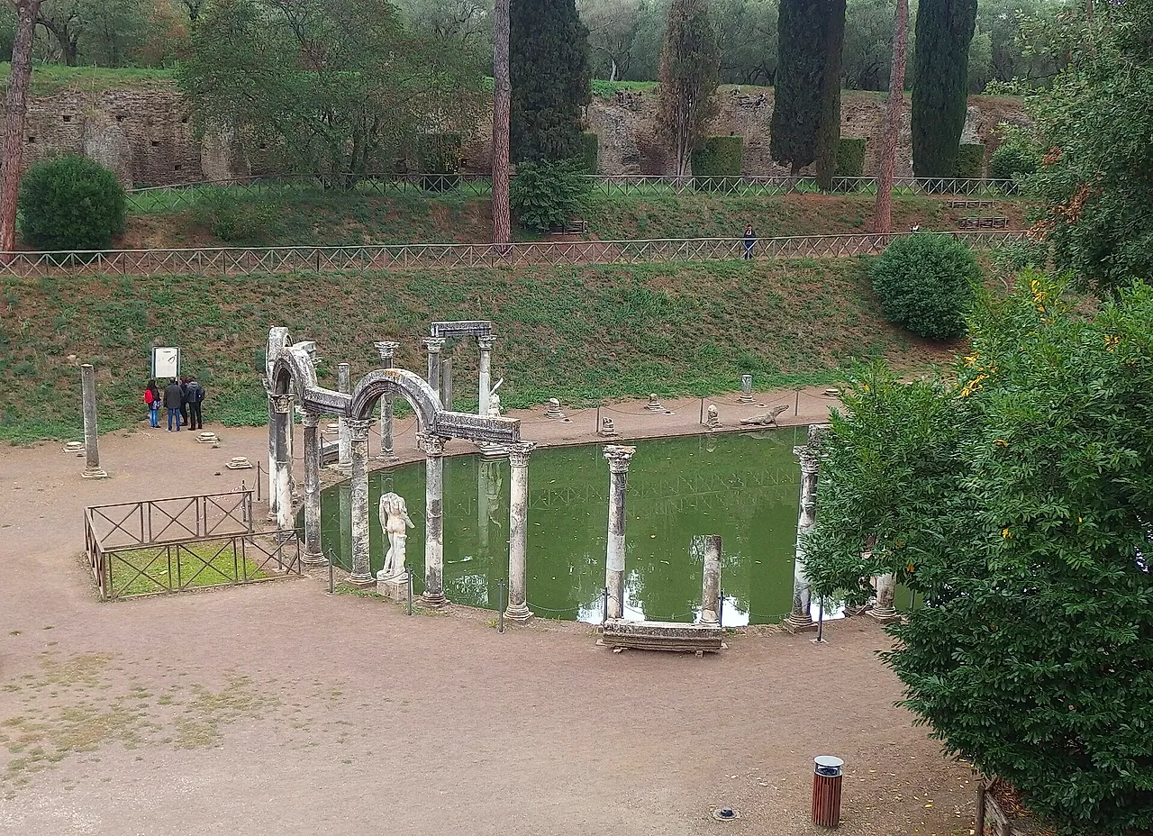 The Canopus pool at Hadrian's Villa, Tivoli